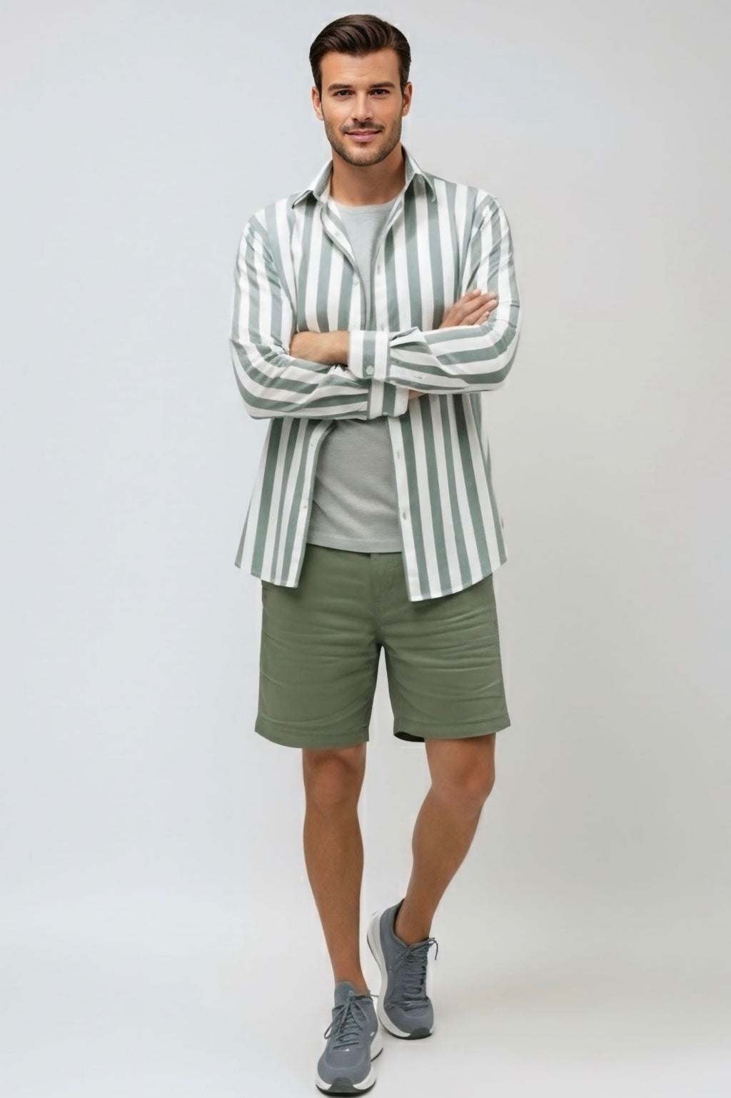 Long Sleeve - Stripe shirt - Green