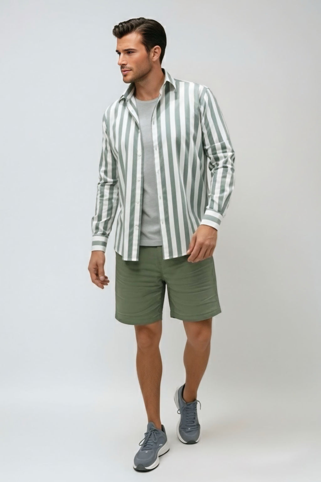 Long Sleeve - Stripe shirt - Green