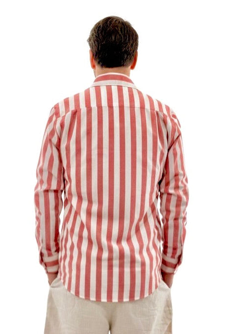 Long Sleeve - Stripe shirt - Rust