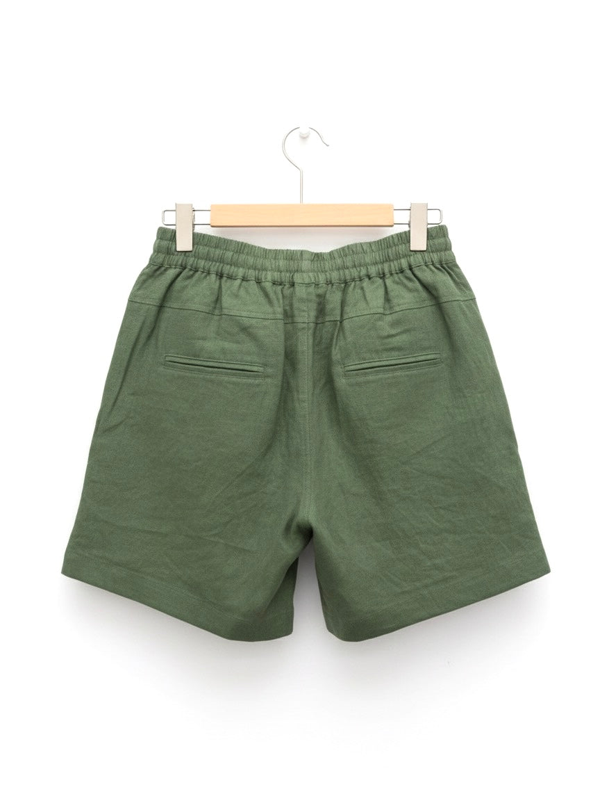 Linen Shorts Green