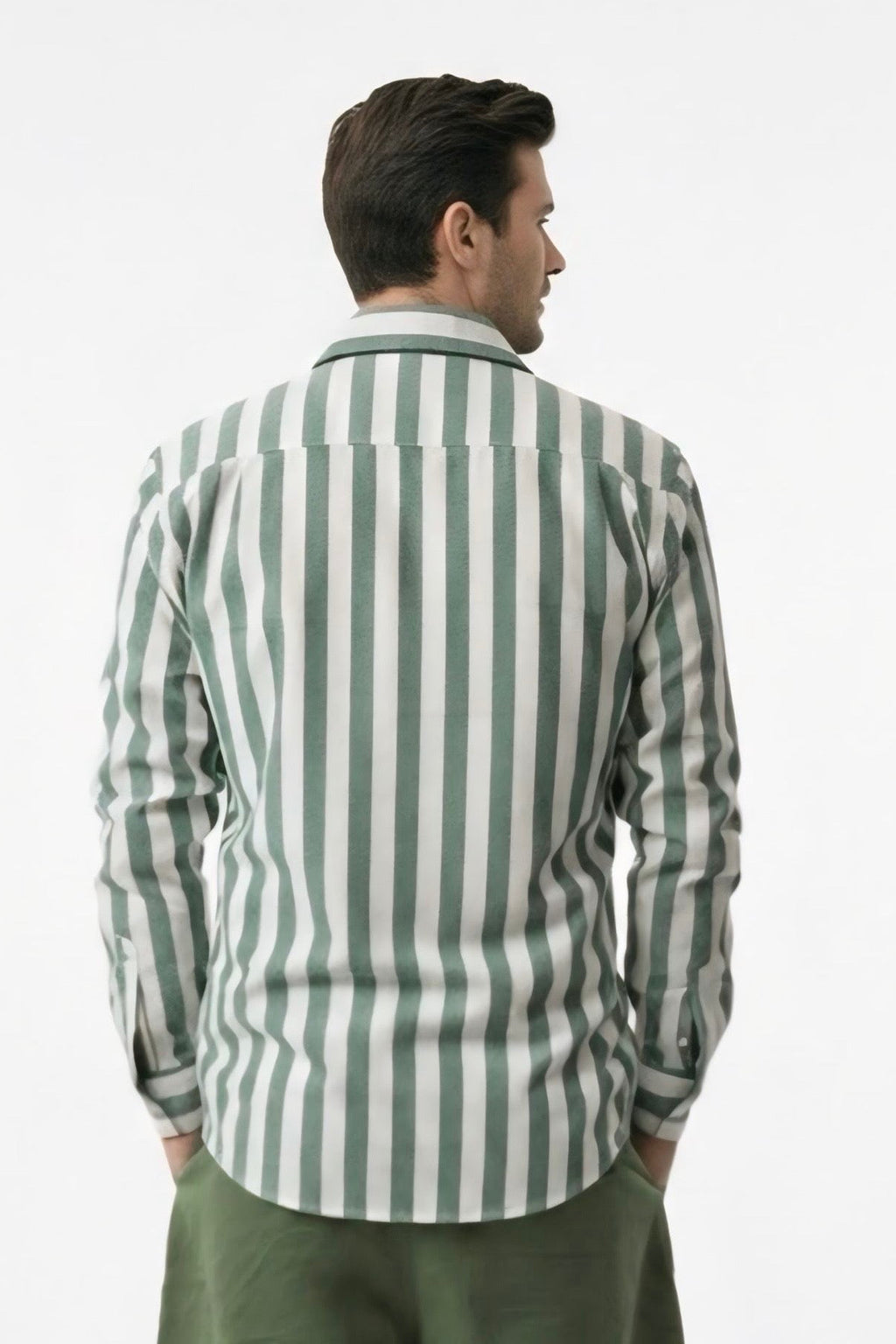 Long Sleeve - Stripe shirt - Green