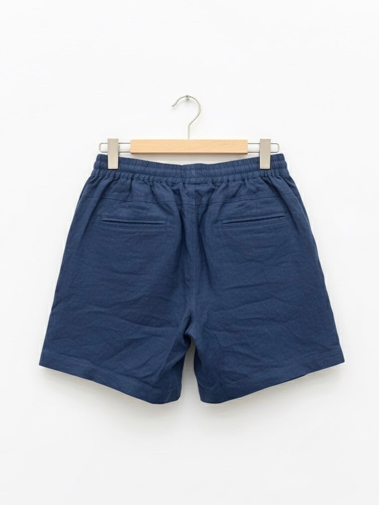 Linen Shorts Navy