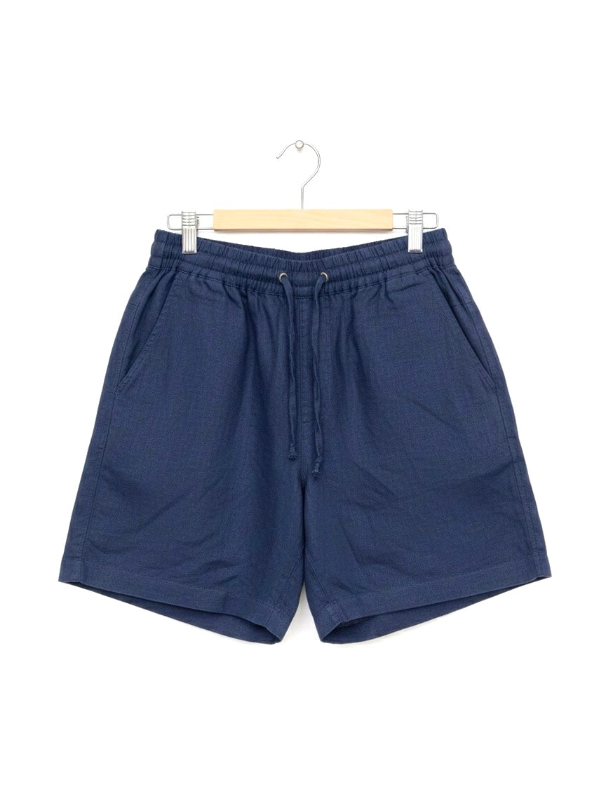 Linen Shorts Navy