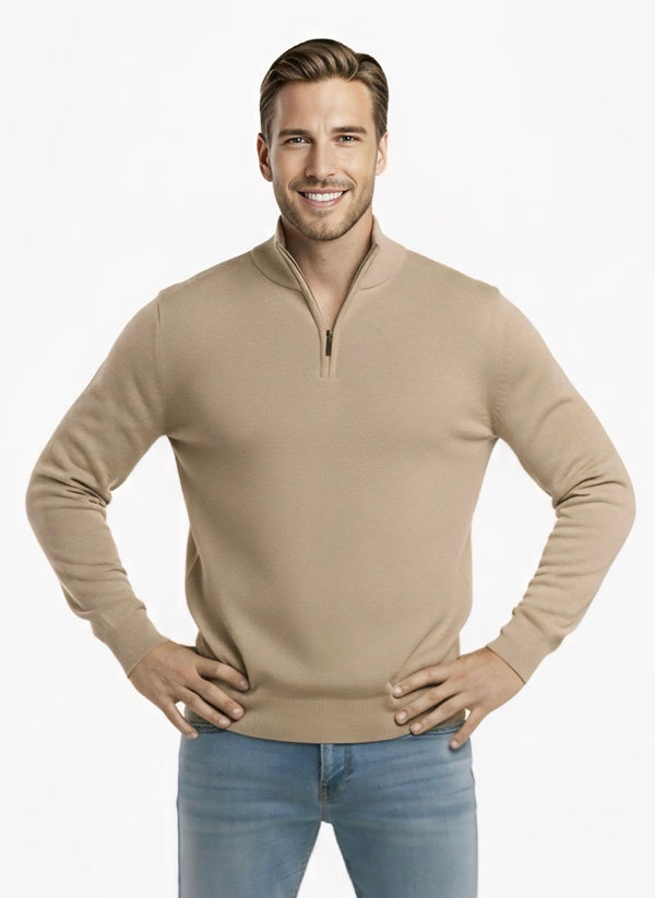 Quarter Zip-Long-Sleeve : Maple