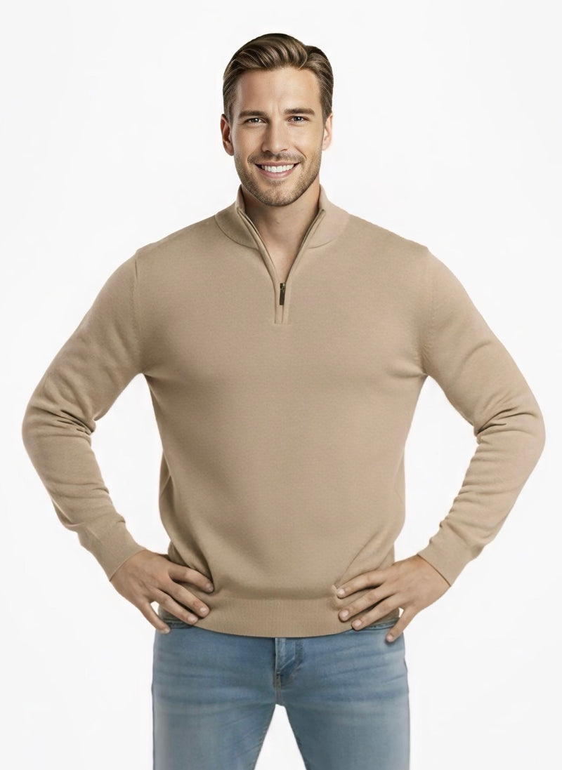 Quarter Zip-Long-Sleeve : Maple