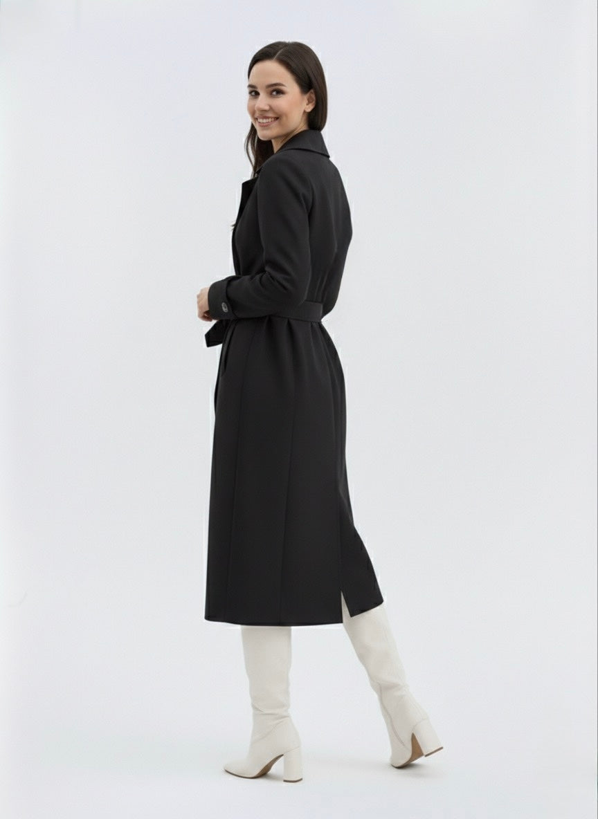 Taylor Trench  Coat- Black