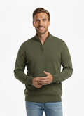 Quarter Zip-Long-Sleeve : Green