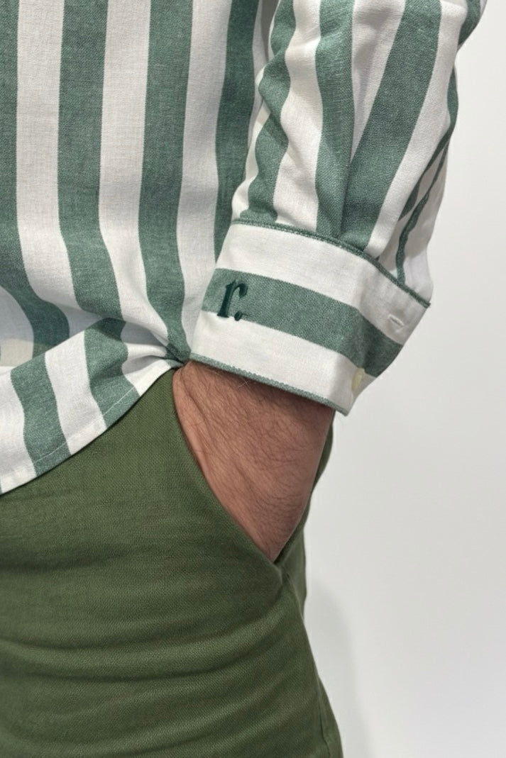 Long Sleeve - Stripe shirt - Green