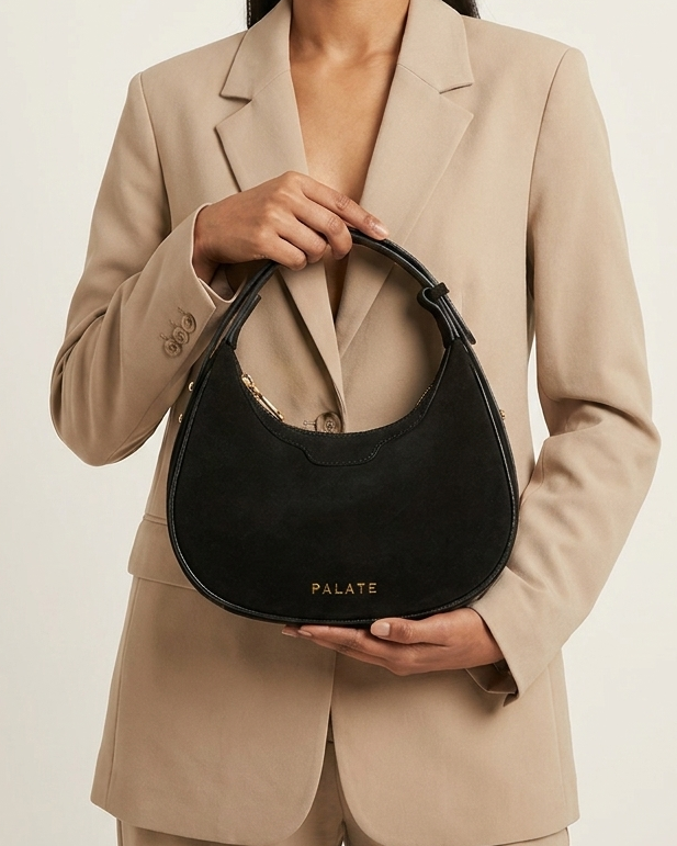 Morsel Donut Bag-Small | Suede leather