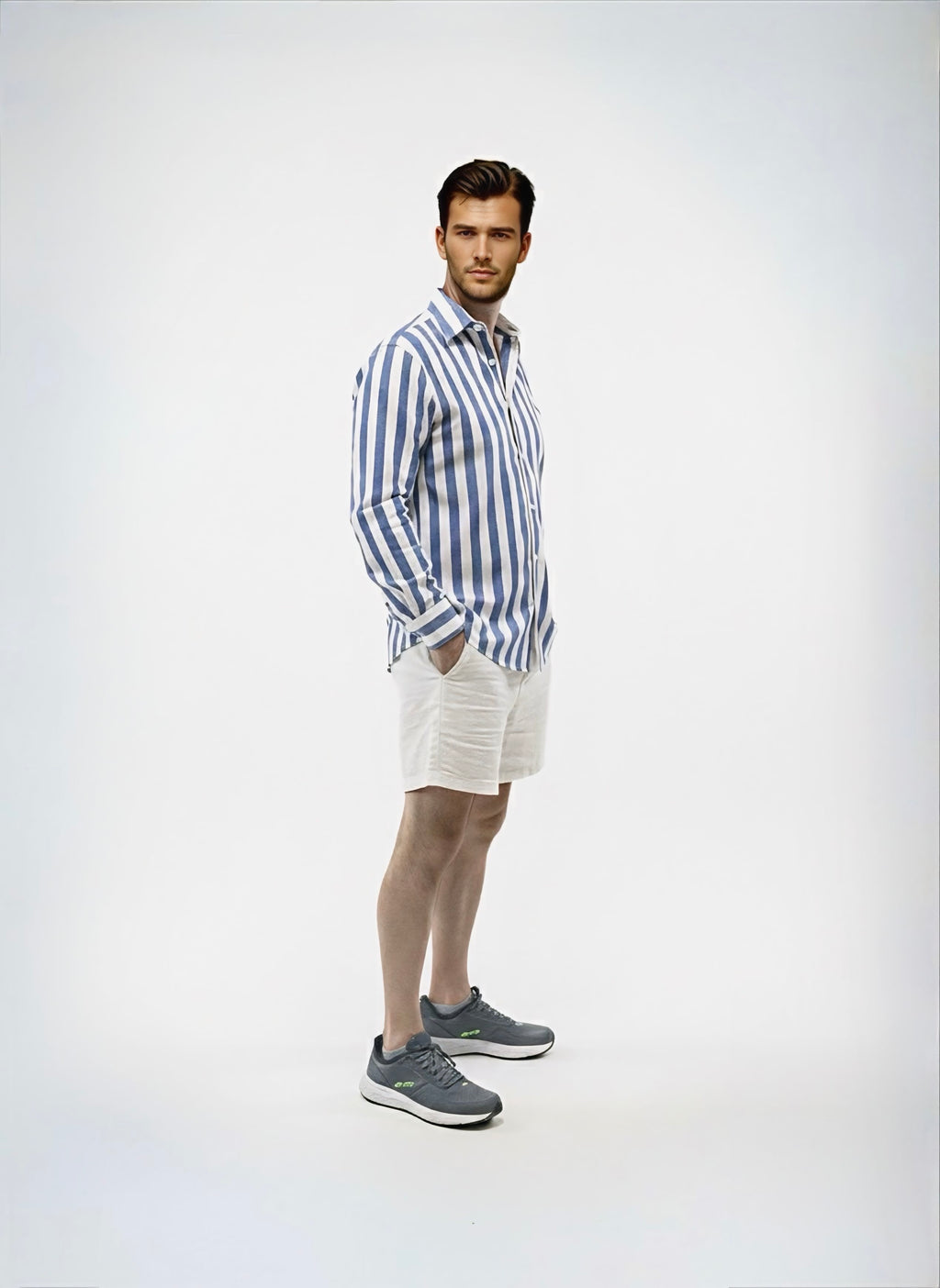 Long Sleeve - Stripe shirt - Blue