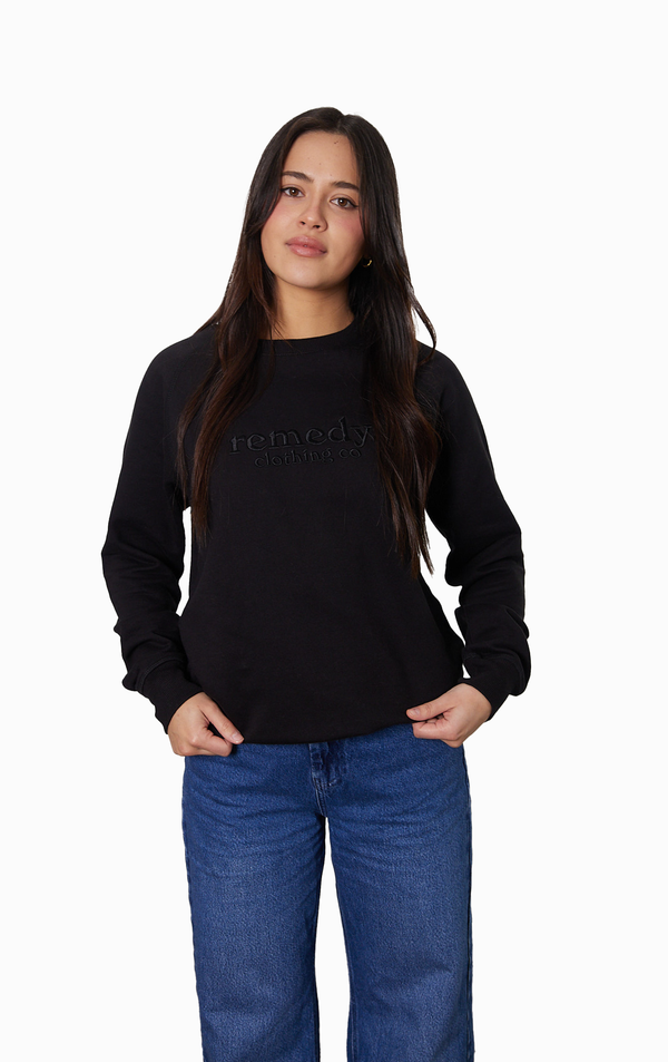 Unisex Black Sorrento Sweater