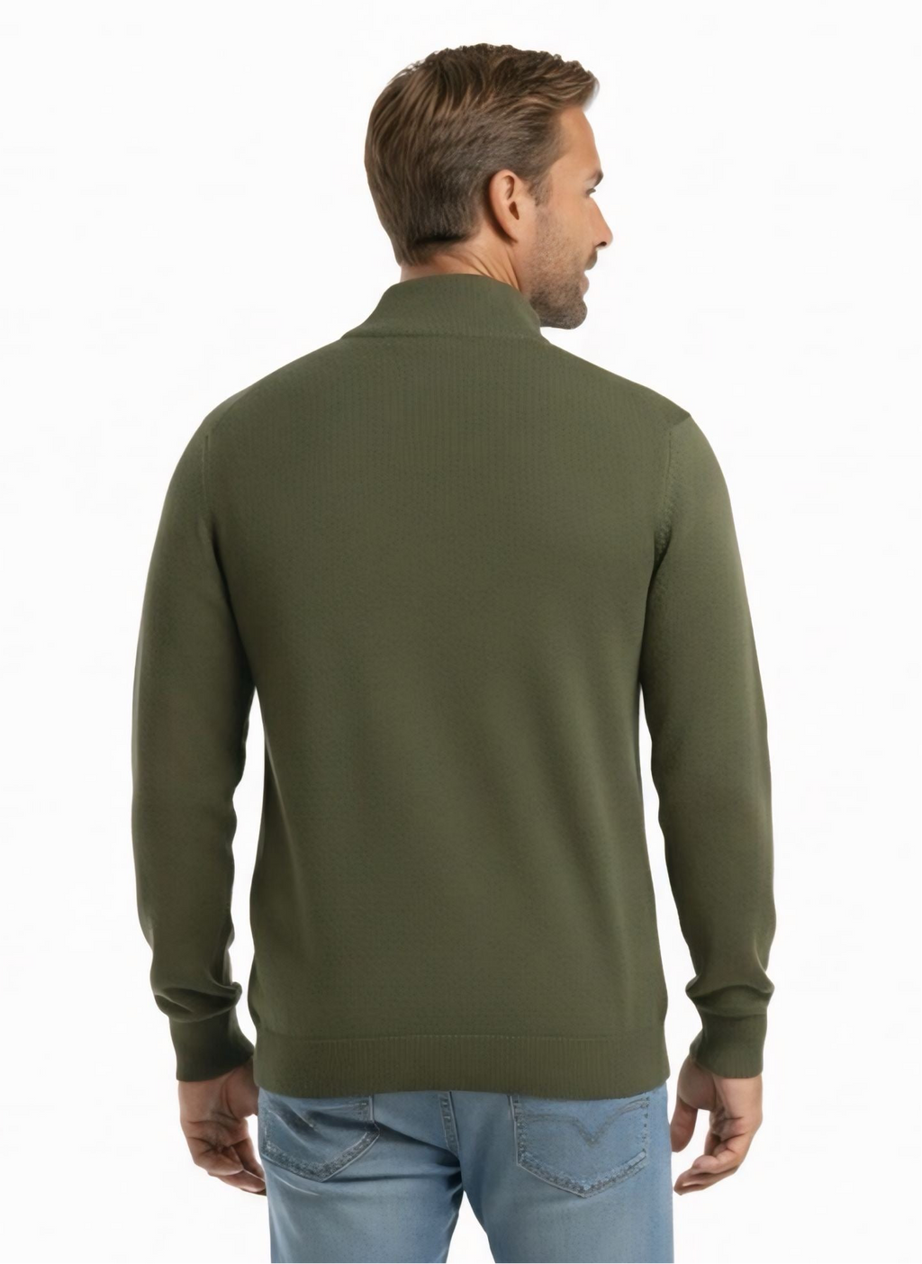 Quarter Zip-Long-Sleeve : Green