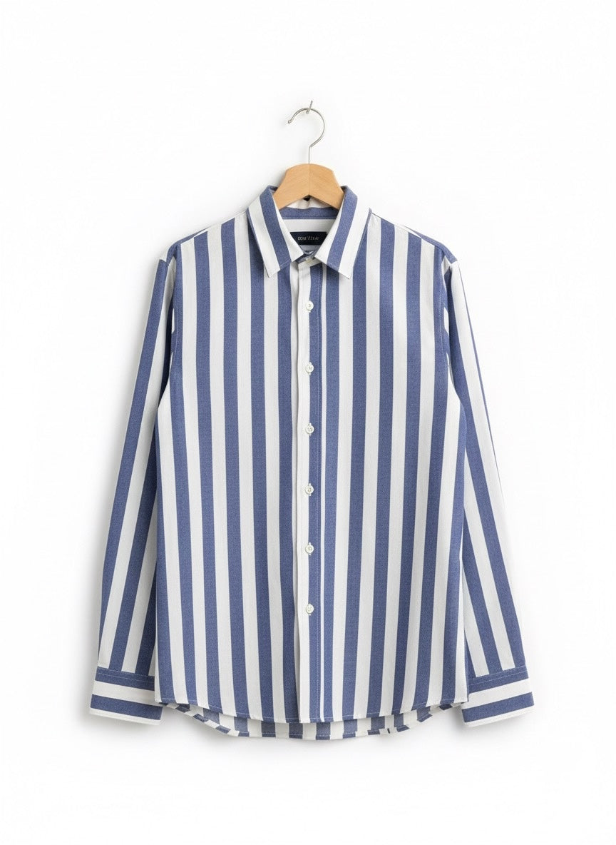 Long Sleeve - Stripe shirt - Blue