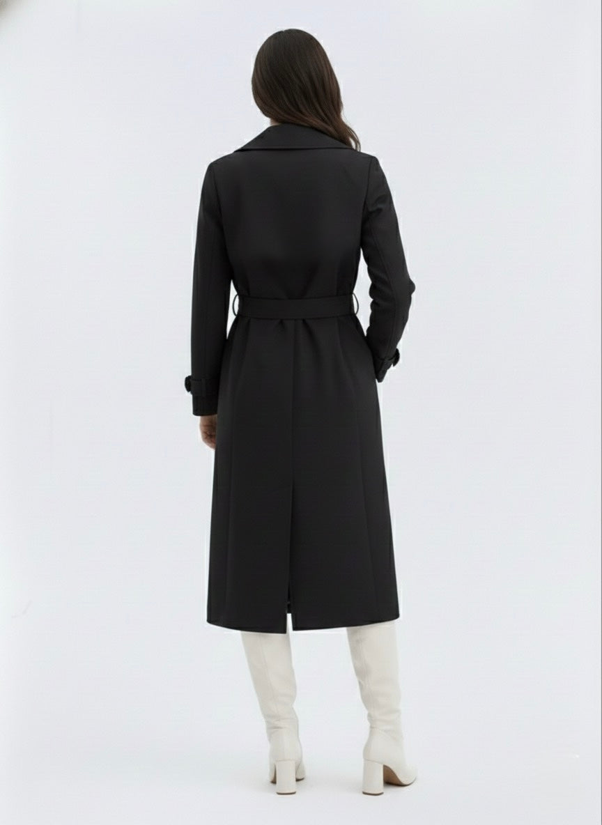 Taylor Trench  Coat- Black