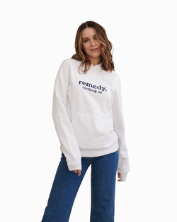 Unisex White Hamilton Hoodie