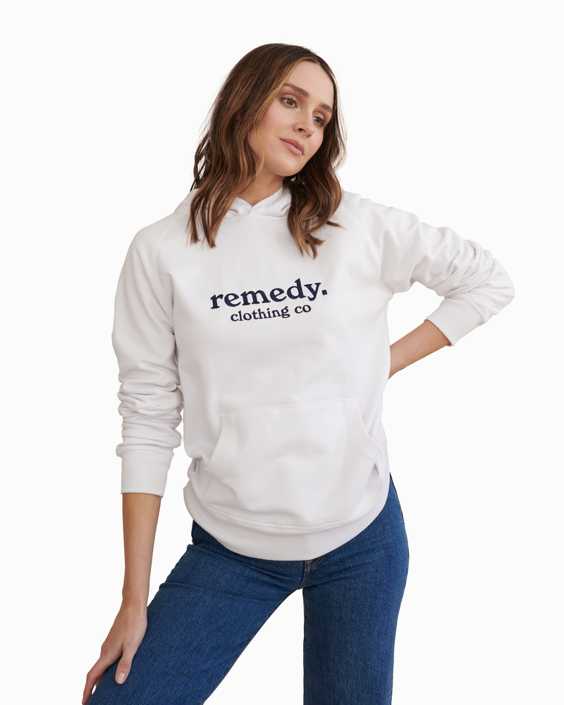 Unisex White Hamilton Hoodie