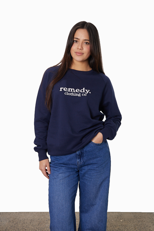Unisex Navy Sorrento Sweater