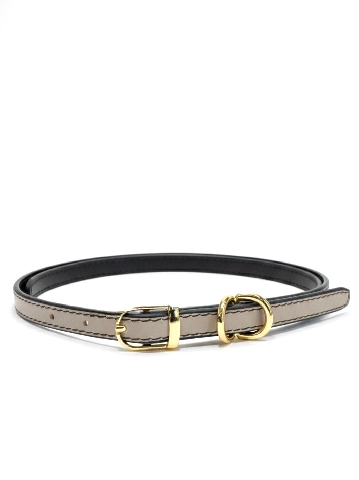 Classic handmade leather belt crafted from genuine remnant leather, hand-coloured finish, sustainable and timeless design