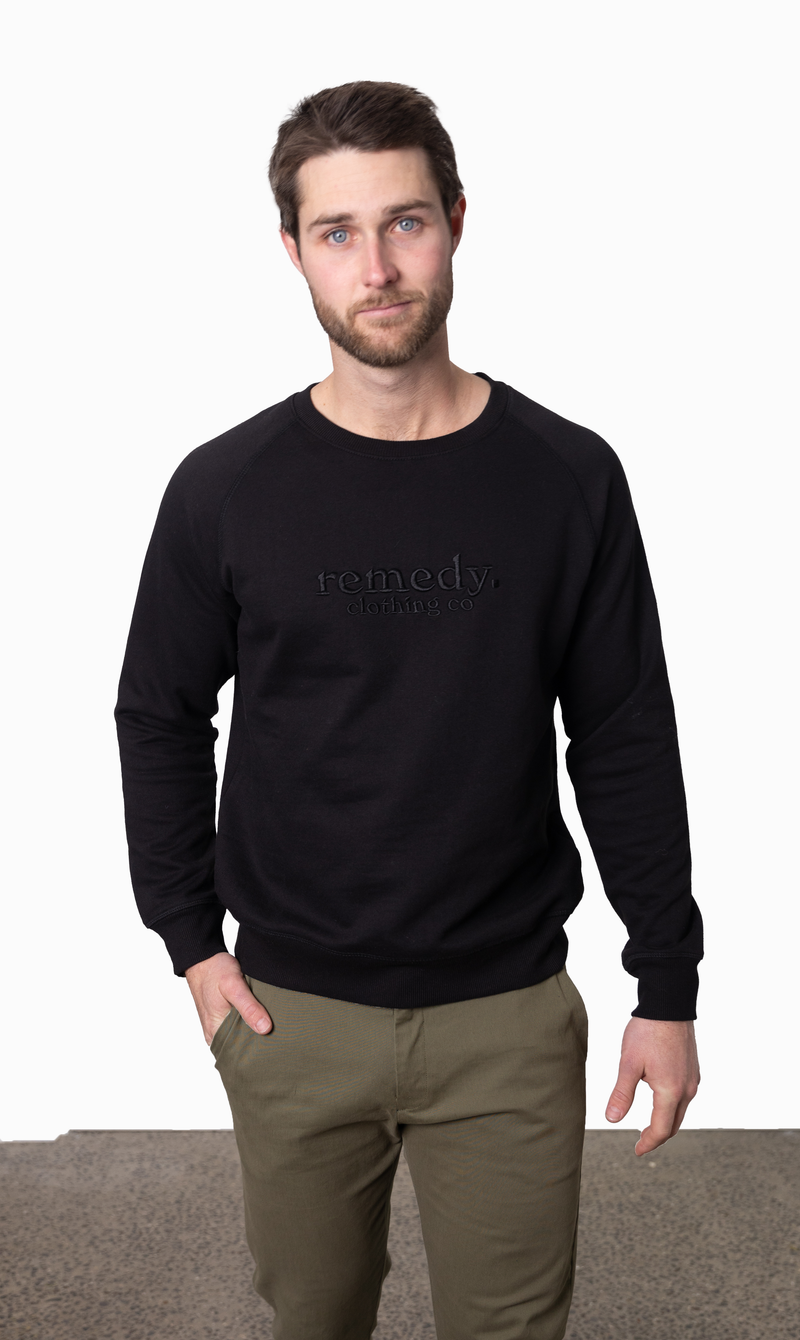 Unisex Black Sorrento Sweater