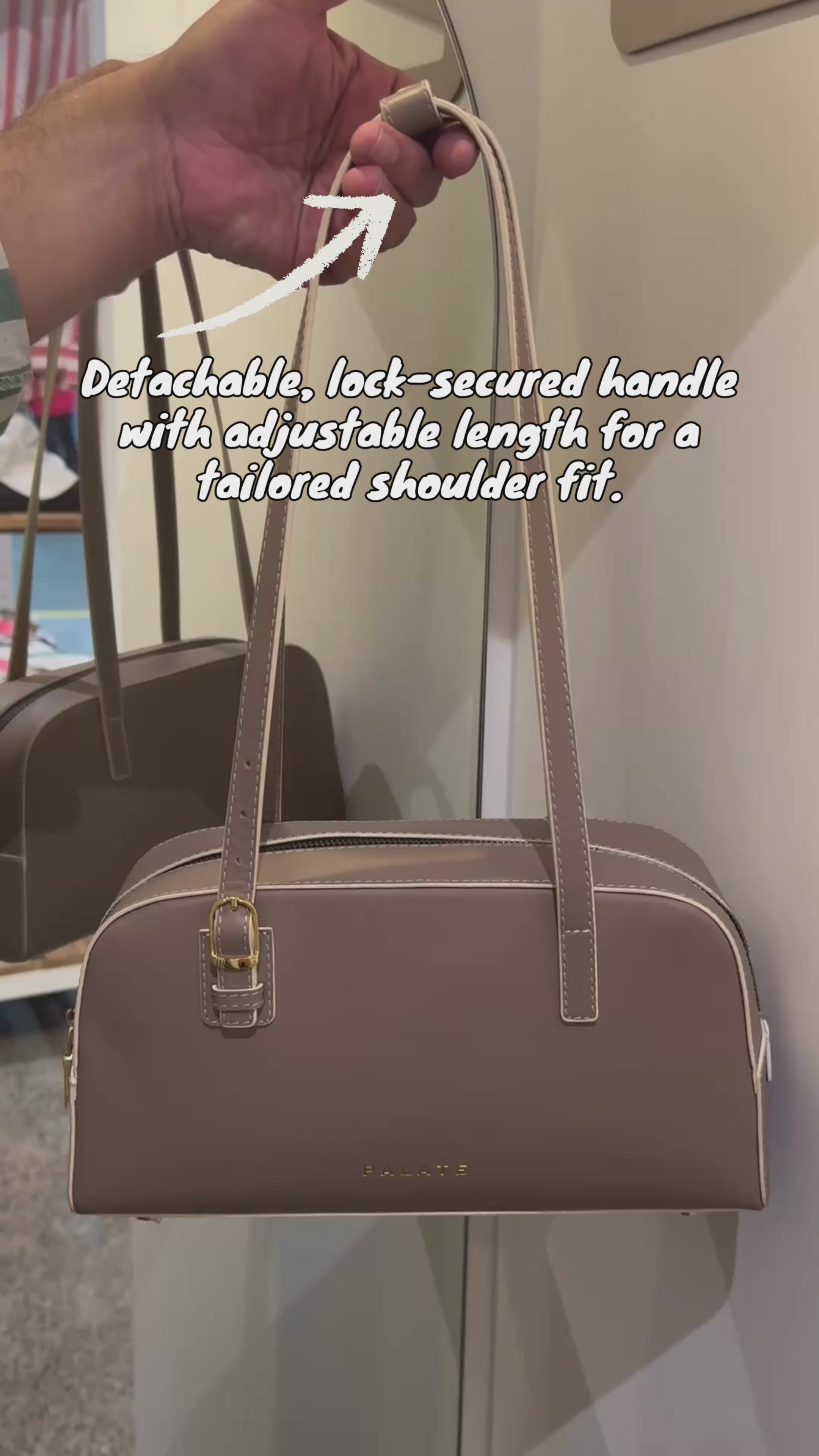 Crave duffle bag crossbody | Suede Leather