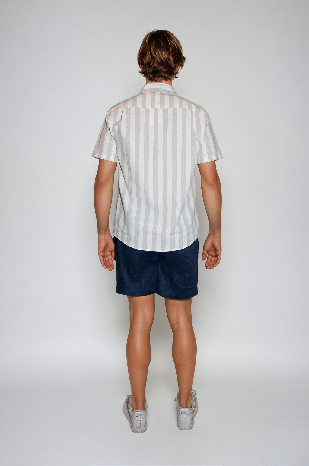 Linen Shorts Navy