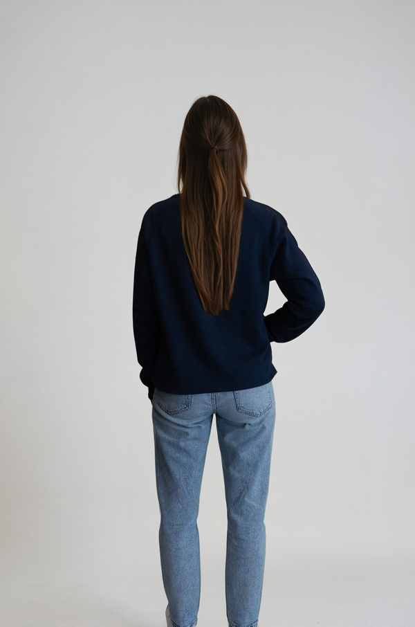 rem edy. Sweater- Navy & Pink